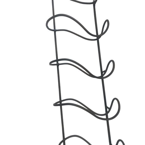 Wine Rack Wall Decor 6 Bottle Metal Scroll - Picture 3 of 13